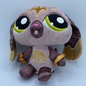 Hasbro Littlest Pet Shop LPS Sassiest Dog Puppy Plush 8" Stuffed Animal Toy 2008